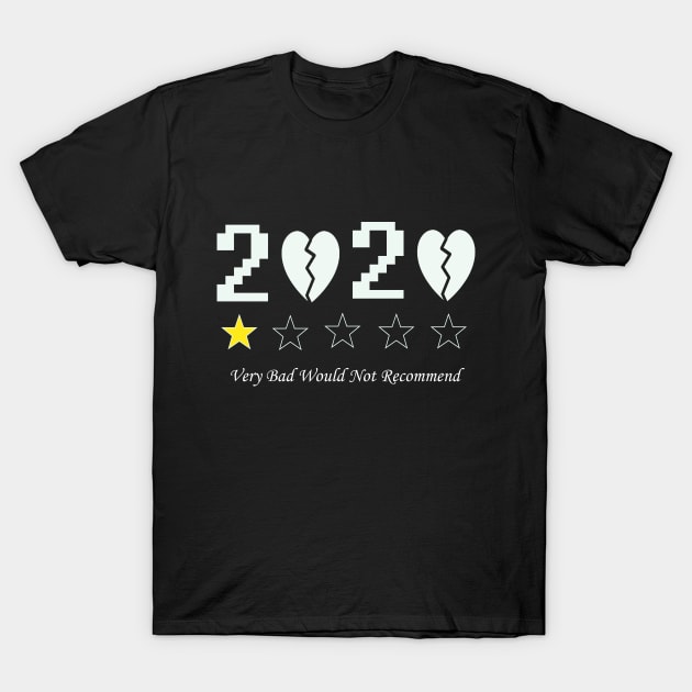 2020 One Star Rating Very Bad Would Not Recommend Funny T-Shirt T-Shirt by direct.ul